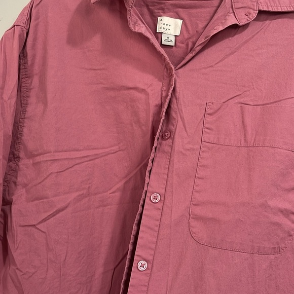 A new day mauve pink button down pocket top - Picture 5 of 5